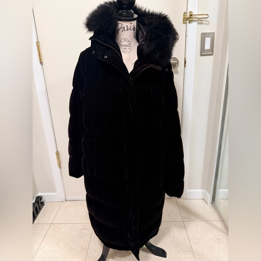 Massimo Dutti Dark Brown Puffer Jacket - Picture 2 of 11